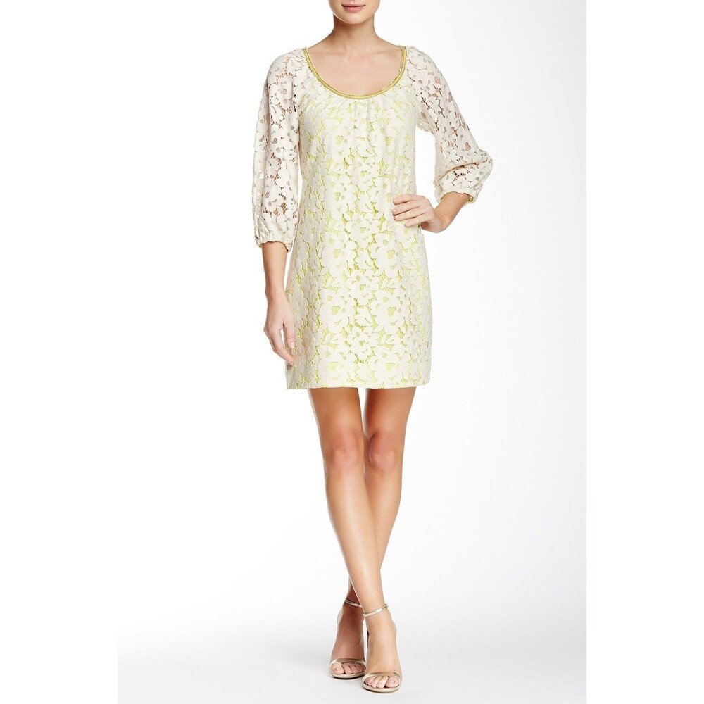 Trina Turk Wakeboard Lace Shift Dress